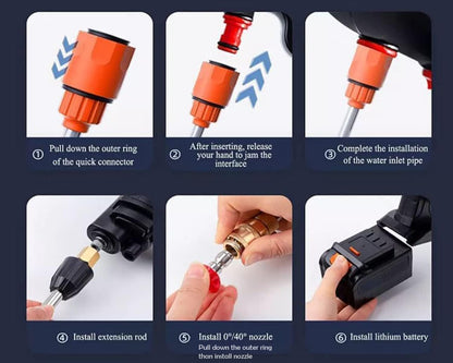 Cordless High Pressure Washer Gun
